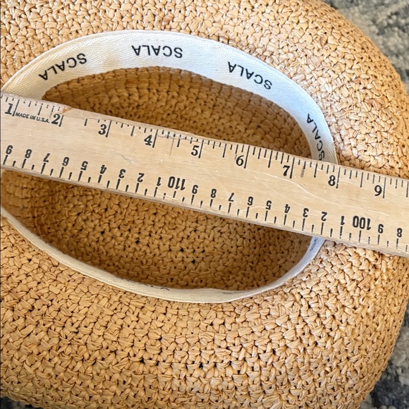 Scala Twisted Raffia Straw crushable Boater Hat - Picture 6 of 7